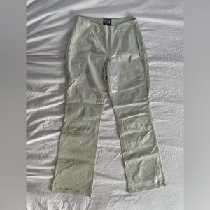 Vintage Genuine Leather Iridescent Snake Print Pant